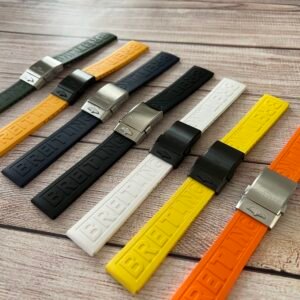 New 24,22,20mm Watch Band Replacement for Breitling High Quality Silicone Bracelet With Buckle Clasp
